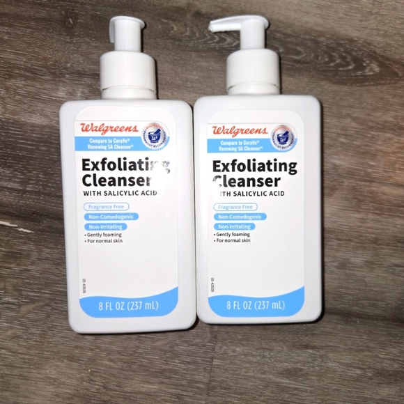 Walgreen’s Exfoliating Cleanser With Salicylic Acid 8 fl oz Lot Of 2.‎ New - Picture 1 of 1